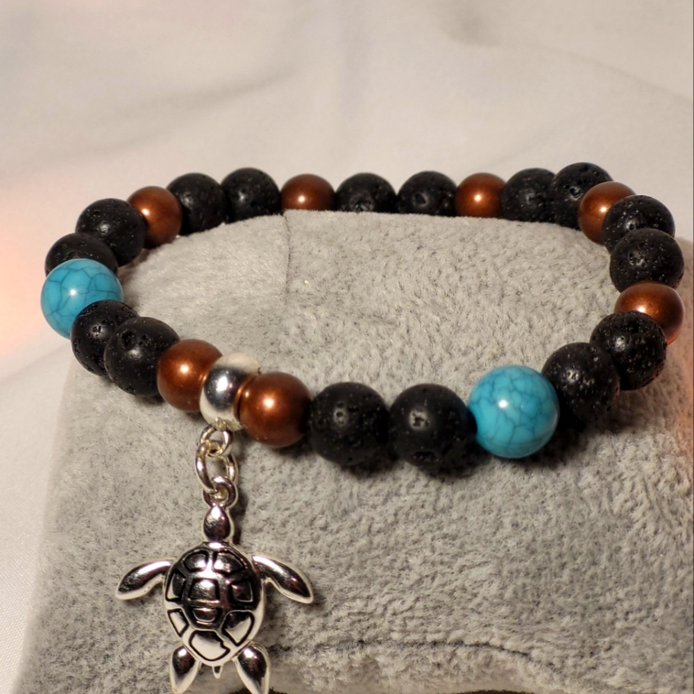 Handmade Turtle Charm Bracelet